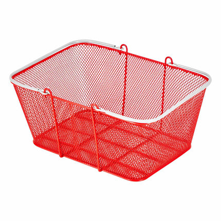 Stackable Metal Shopping Baskets 12-Pack, 22L, Red