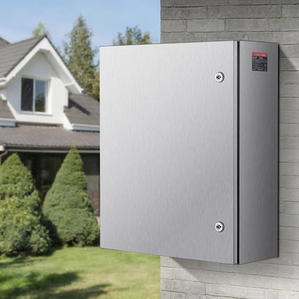 Stainless Steel Electrical Enclosure 60x50x20cm, IP66, Wall-Mount