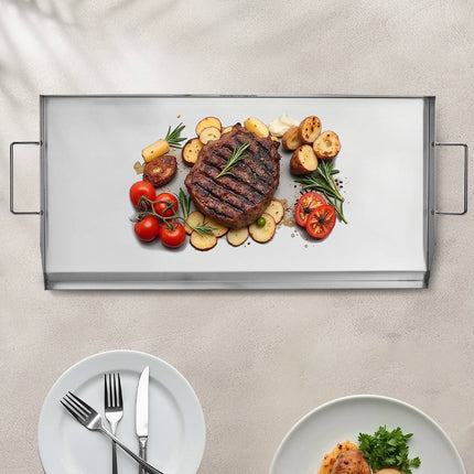 Stainless Steel Griddle 32x16 in, Gas Grill Flat Top