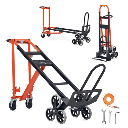 Stair Climbing Hand Truck, 350 kg, Folding 3-in-1 Convertible