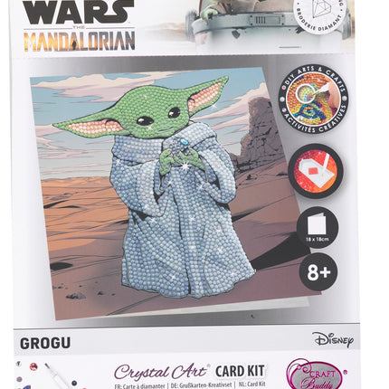 Zvaigžņu karu kristāla māksla "Card Grogu"