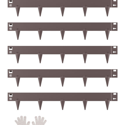Steel Landscape Edging, Rust-Resistant, Bendable 5 Pack 39 x 3 in