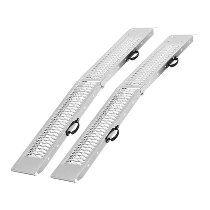 Steel Loading Ramps 2-Pack, 1000 lb, Foldable Handles