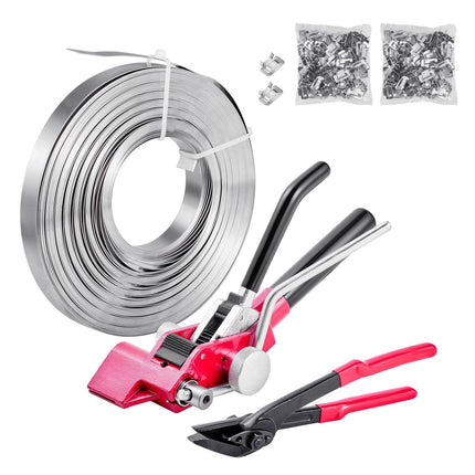 Steel Strapping Kit, Tensioner Cutter, 60 m, 200 Seals