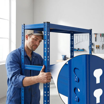 Steel Tire Rack With Adjustable Shelves, Easy Assembly