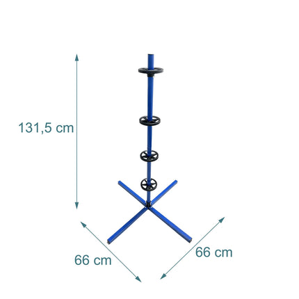 Tērauda riepu statīvs - paredzēts 4 riepām, līdz 285 mm platumā