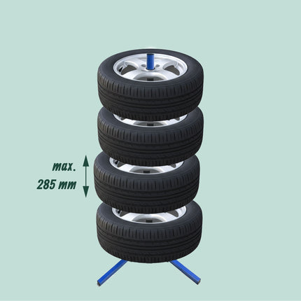 Tērauda riepu statīvs - paredzēts 4 riepām, līdz 285 mm platumā