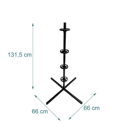 Tērauda riepu statīvs 4 riepām, 285 mm, celtspēja 120 kg