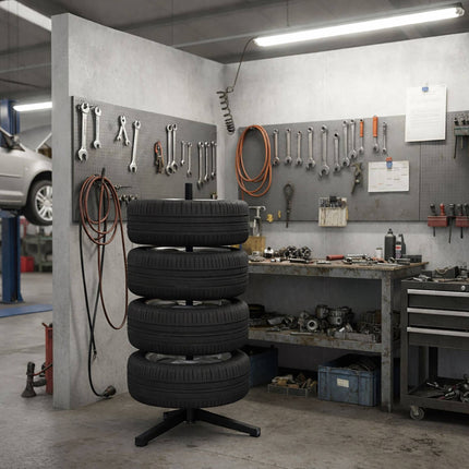 Tērauda riepu statīvs 4 riepām, 285 mm, celtspēja 120 kg