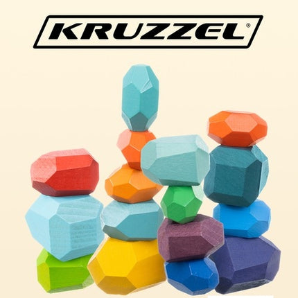 Akmeņi/koka klucīši - 16 gab. 22475