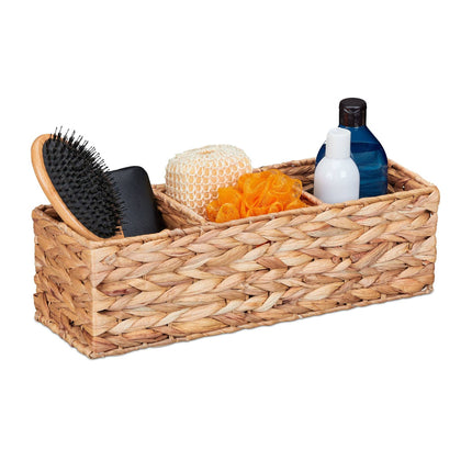 Storage basket with 3 compartments