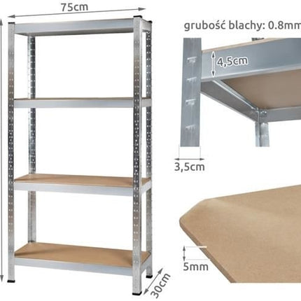 Noliktavas plaukts 150x75x30