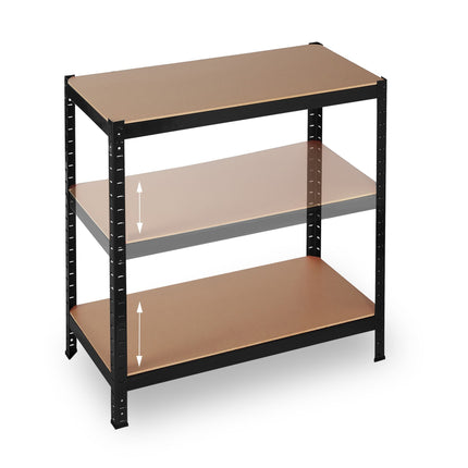Uzglabāšanas plaukts 180x90x60 melns