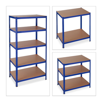 Uzglabāšanas plaukts 180x90x60 zils
