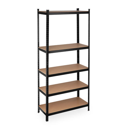 Uzglabāšanas plaukts 220 cm augsts, melns