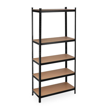 Uzglabāšanas plaukts 220 cm augsts, melns