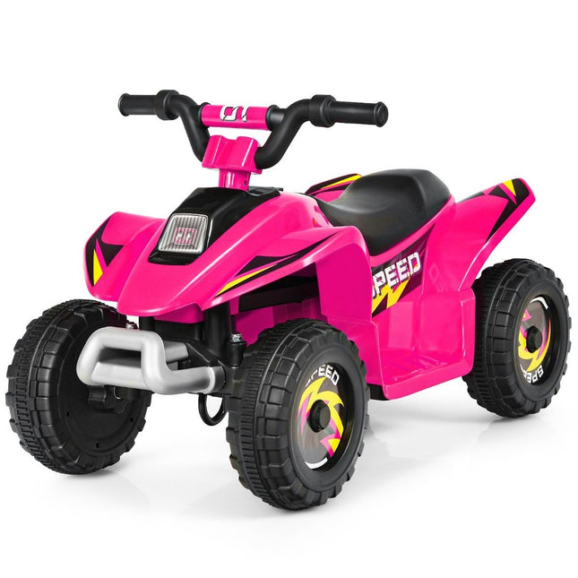 Bērnu ratiņi Mini Electric Quad 6V Battery With Quad 2.8-4.6km/h Rozā