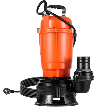 Submersible Trash Pump, 550W, Cast Iron, 2 in Discharge