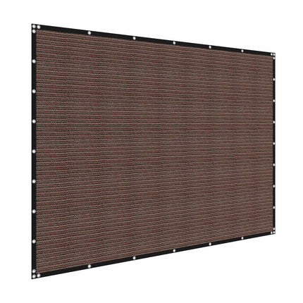 Sun Shade Cloth 8 x 12 ft, 90% Block, HDPE Brown