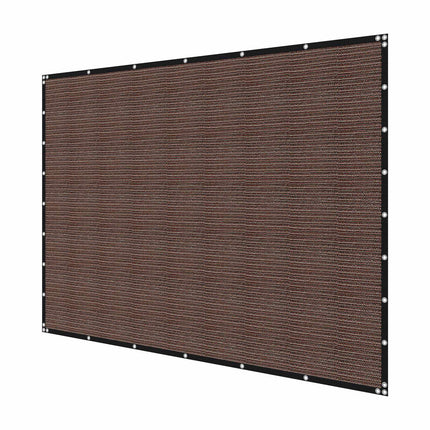 Sun Shade Cloth 8 x 12 ft, 90% Block, HDPE Brown