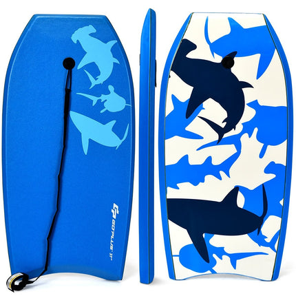 SUP dēlis, bērnu bodyboard, sērfošanas dēlis, sērfošanas dēlis, zils, 104 x 52 x 6 cm