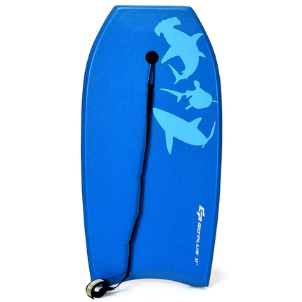 SUP dēlis, bērnu bodyboard, sērfošanas dēlis, sērfošanas dēlis, zils, 104 x 52 x 6 cm