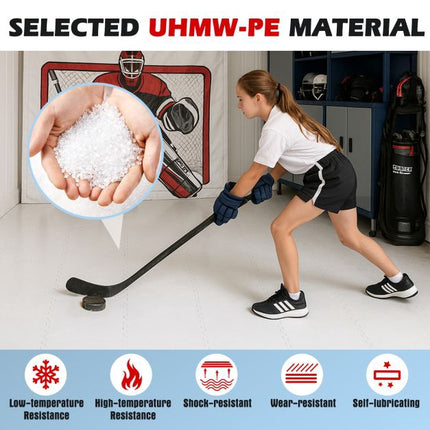 Sintētiskās ledus flīzes, 10 gab. iepakojumā, UHMW-PE, 46,5 cm