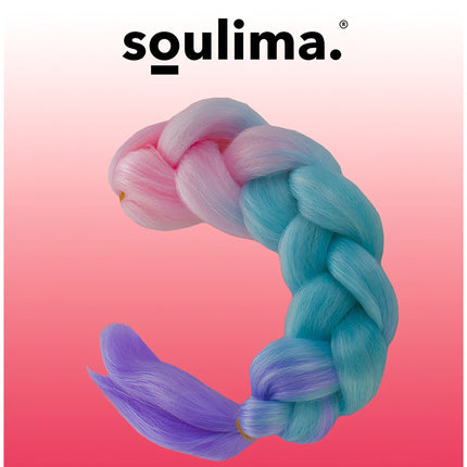 Sintētiskās matu ombre bizes rozā/ni/f W10341