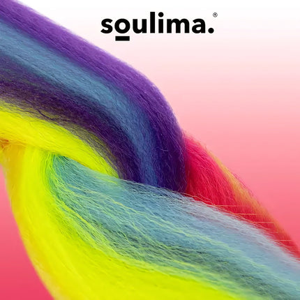 Sintētiskās matu varavīksnes bizes Soulima 23571