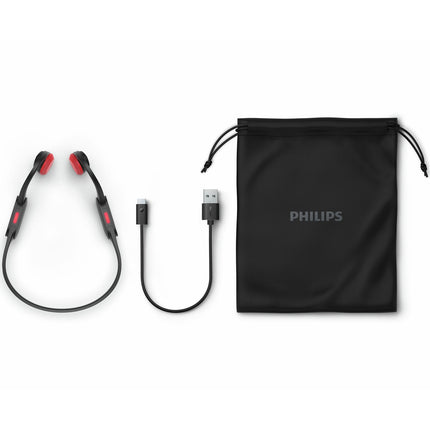TAA5608BK Wireless open-ear sports headphones, bone conduction, IPX5 class. Black.