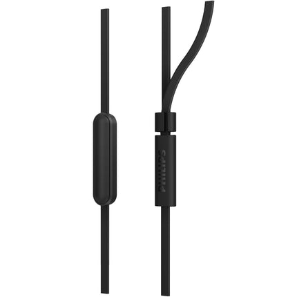 TAE1105BK Wired in-ear headphones with built-in remote control. Black.