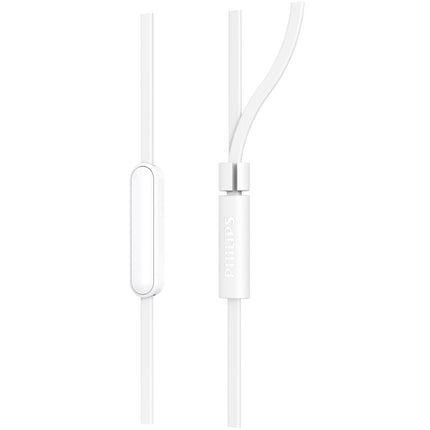 TAE1105WT Wired in-ear headphones with built-in remote control. White.