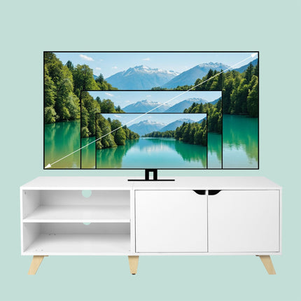 TV skapis 60 collu televizoriem, 6 nodalījumi