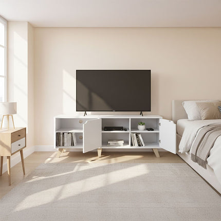 TV skapis 60 collu televizoriem, 6 nodalījumi