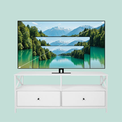 TV skapis ar atvilktnēm televizoriem līdz 55 collām