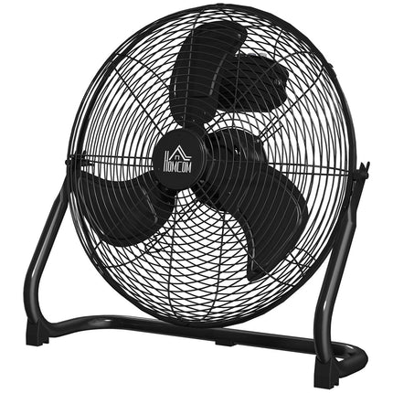 Galda ventilators, elektriskais ventilators ar 4 ātruma līmeņiem, 120° regulējams leņķis mājām, birojam, guļamistabai, melns