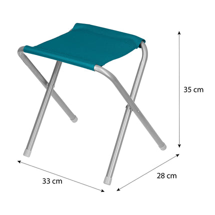 Galda un krēslu komplekts, zils, saliekams, lietošanai ārā