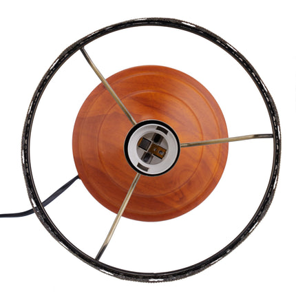 Galda lampa antīkā stilā bēšā krāsā