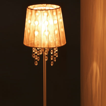 Galda lampa organza kristāls