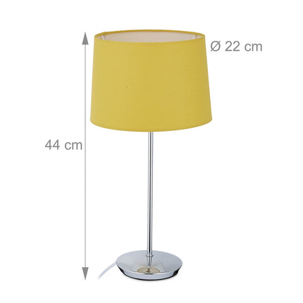Galda lampa ar auduma abažūru