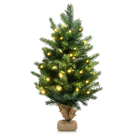 Mākslīgā Ziemassvētku eglīte uz galda, 61 cm, 35 LED, taimeris