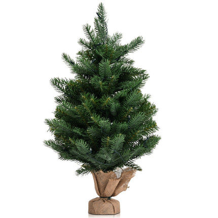 Mākslīgā Ziemassvētku eglīte uz galda, 61 cm, 35 LED, taimeris