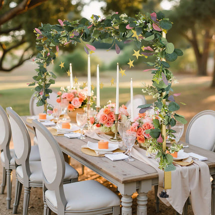 Tabletop Balloon Arch Stand With Clamps, Adjustable 28-98 In