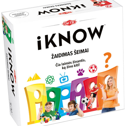 Taktiskā galda spēle "Iknow" Ģimenes viktorīna (lietuviešu valodā)