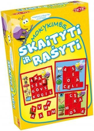 Taktiskā galda spēle "Mācīsimies vārdus" (lietuviešu valodā)