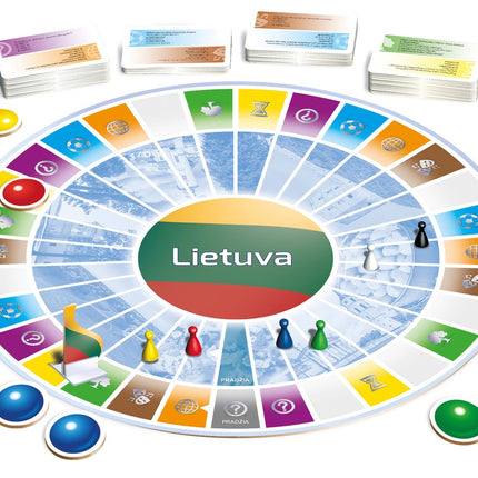 Taktiskā galda spēle Lietuva Viktorīna (lietuviešu valodā)