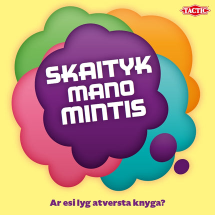 Taktiskā galda spēle "Lasi manas domas" (lietuviešu valodā)