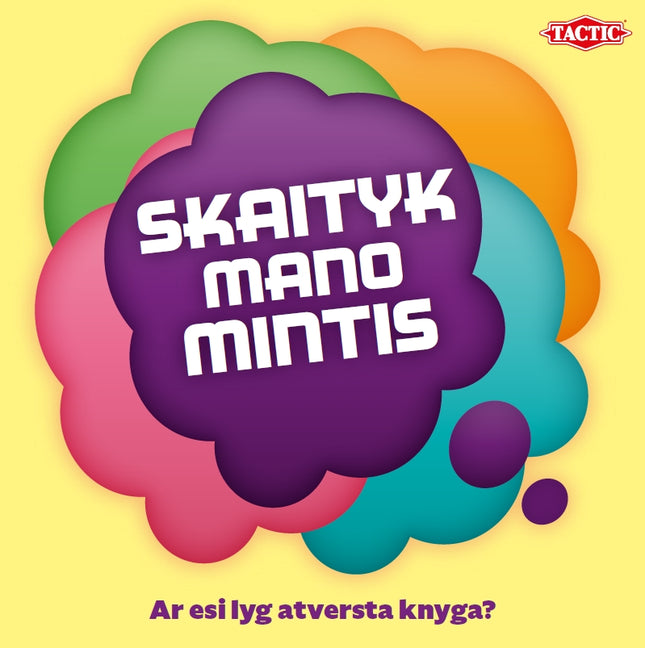 Taktiskā galda spēle "Lasi manas domas" (lietuviešu valodā)