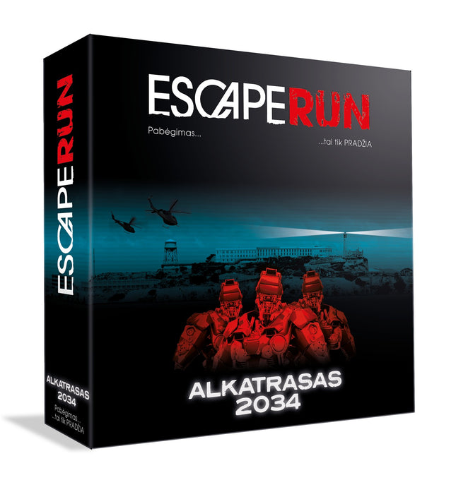 Taktikas spēle Escaperun Alcatraz 2034 (lietuviešu valodā)