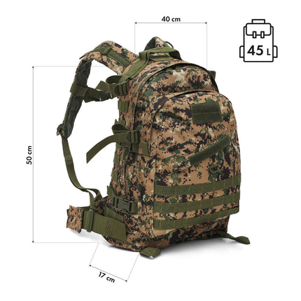 Taktiskā mugursoma, 45L, Vanguard Moro, Nils Camp